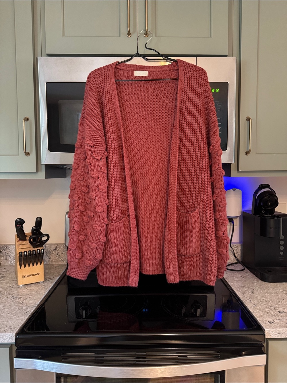 Cable knit sweater